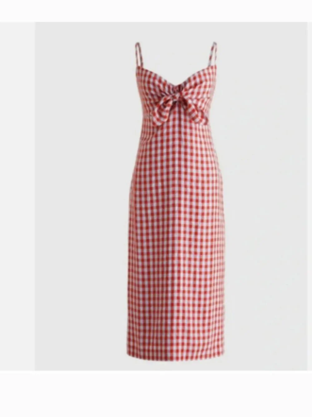 J. Crew Tie-Front Dress in Drapey Gingham size 4